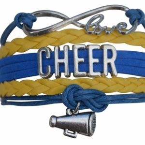 Girls Cheer Bracelet - Blue & Yellow